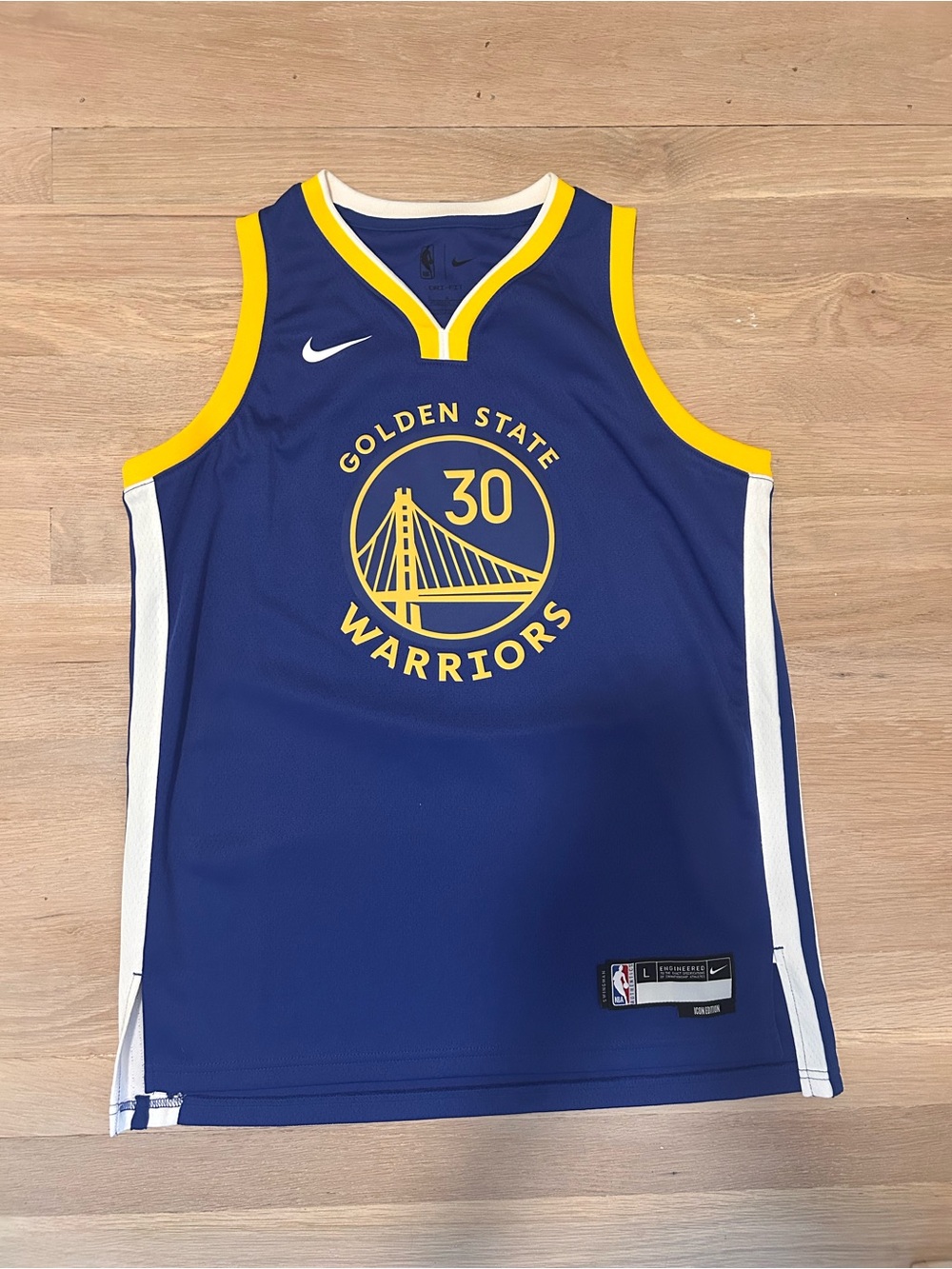 Nike Stephen Curry #30 Golden State Swingman Jersey Youth Large NWOT Icon Ed